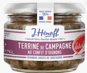Teriine de campagne  au confit d'oignon