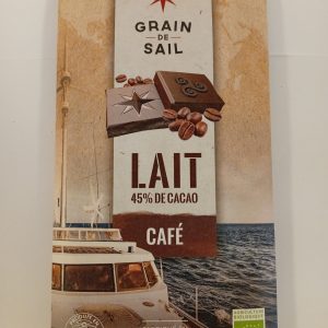 Tablette de chocolat au lait et café – 100G