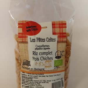 Coquillettes Riz complet / Pois chiches 250g
