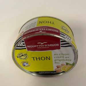 Thon au citron confit au gingembre  bio