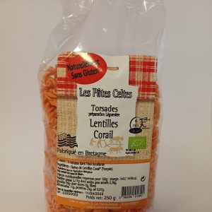 Torsades Lentilles corail 250g