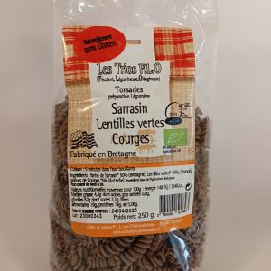Torsades Sarrasin / Lentille vertes / Courges 250g